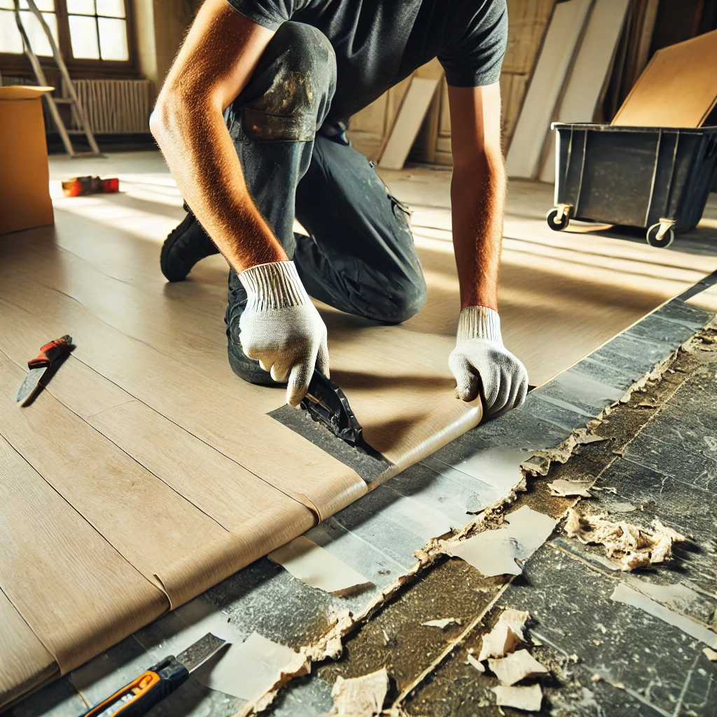 Pvc-vloer verwijderen